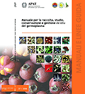 Copertina del Manuale per la raccolta, studio, conservazione e gestione ex situ del germoplasma