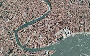 Veduta aerea di Venezia, dove il rischio connesso alla subsidenza è particolarmente elevato