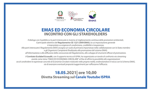 EMAS and circular economy. Stakeholders meeting