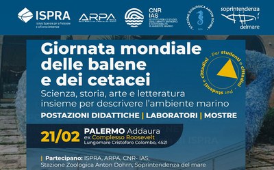 World Whale and Cetacean Day: ISPRA and ARPA Sicily celebrate the sea with students