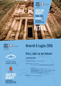 Twenty- years  Unesco Pienza site :  "Petra: on the historical road of the Nabateans"
