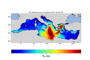 Forecast for the afternoon of a strong sea storm on the shores of Calabria Ionian and in the Gulf of Taranto