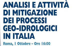Press conference on "Analysis and mitigation activities of geo-hydrological processes in Italy"