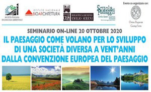 The landscape as a driving force for the development of a different society twenty years after the European Landscape Convention