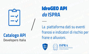 ISPRA's IdroGEO platform is in the public catalog of the Department for Digital Transformation of the Presidency of the Council of Ministers