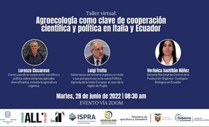 Workshop Italy-Ecuador on Agroecology to promote cooperation between science and policy