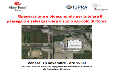 Regeneration and bioeconomy to protect the landscape and safeguard the agricultural soil of Rome