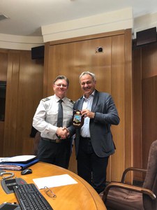 ISPRA General Director Alessandro Bratti in a meeting with General of Italian finance police