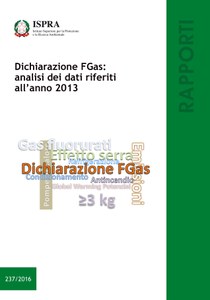 “Dichiarazione Fgas”: reporting year 2013, analysis of the collected data.