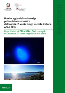 Monitoring potentially toxic Ostreopsis cf. ovata along the Italian coasts. Year 2019