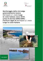 Working Programme ISPRA/ARPA: Ostreopsis cf. ovata blooms along the italian coasts