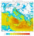 31/01/2019 ore 03  - previsione vento a 10 m – fonte: MOLOCH ISPRA