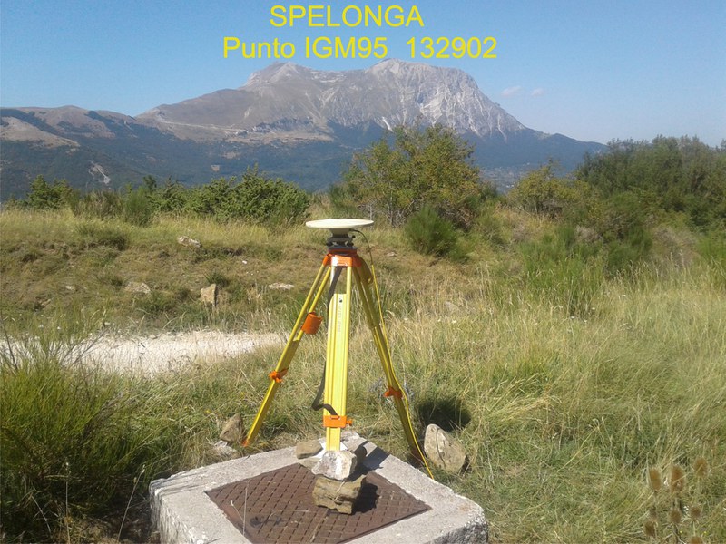 Stazione GPS temporanea installata nel punto IGM95 132902 il 29/08/2016