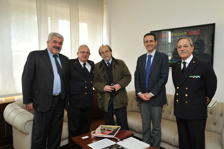 Presidente De Bernardinis e Direttore Laporta incontrano Comandante Generale del Corpo delle Capitanerie di Porto-Guardia costiera, Ammiraglio Angrisano