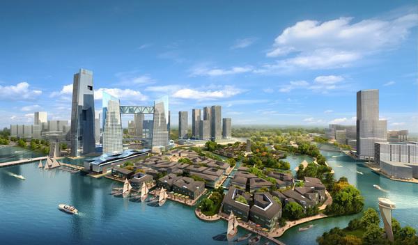 Rendering of new Tongzhou District