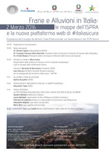 Frane e Alluvioni in Italia: le mappe dell'ISPRA e la nuova piattaforma web di #italiasicura