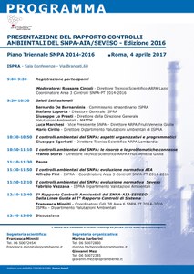 Presentazione del rapporto controlli ambientali del SNPA-AIA-Seveso