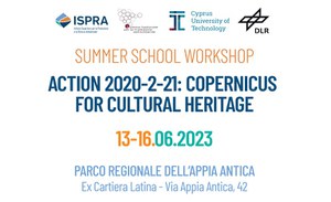 Summer school workshop Action 2020-2-21: Copernicus for cultural heritage