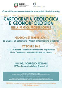 Corso di Formazione Ambientale in “Cartografia geologica e geomorfologica nella pratica professionale” 
