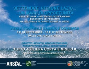 Settembre, Regione Lazio….un mare di opportunità