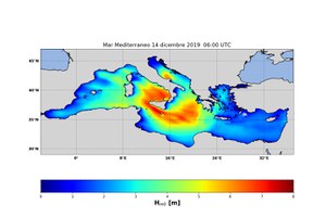 Forte mareggiata prevista per il 13-14 dicembre sulle coste tirreniche e Canale di Sicilia