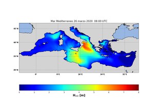 Prevista forte mareggiata nel Mar Ionio sulle coste ioniche e canale di Sicilia per il 25 e 26 marzo