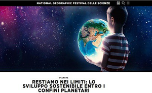 National Geographic Festival delle Scienze - Restiamo nei limiti: Lo sviluppo sostenibile entro i confini planetari