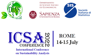 Primo Convegno Internazionale sull’Analisi della Sostenibilità sulle prospettive teoriche e gli strumenti per i responsabili politici, ICSA 2022