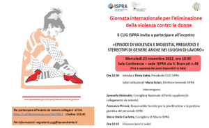 In ISPRA incontro celebrativo della Giornata internazionale contro la violenza sulle donne