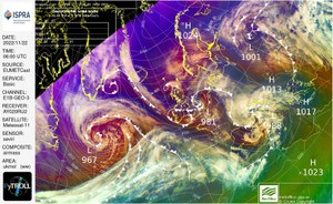 Situazione meteo in corso in seguito alla perturbazione intensa sull'Italia
