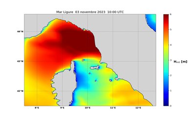 Previsione di forte mareggiata nel Mar Ligure