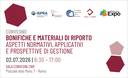 Bonifiche e materiali di riporto Bonifiche e materiali di riporto