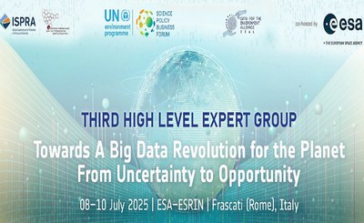 Verso una rivoluzione dei Big data per il Pianeta: Terzo High-Level Expert Group Meeting