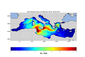 Previsione di forte mareggiata nel Tirreno, Adriatico meridionale, Ionio, Sardegna e Sicilia orientale per il 23 e 24 febbraio
