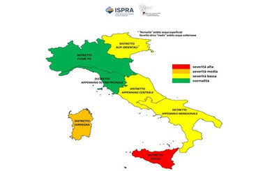 Aggiornamento sullo stato di severità idrica in Italia