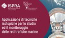 Applicazione di tecniche isotopiche per lo studio ed il monitoraggio delle reti trofiche marine