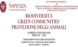 Biodiversità, green communities, protezione degli animali