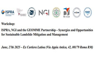 ISPRA, NGI and the GEOMME Partnership – Synergies and Opportunities for Sustainable Landslide Mitigation and Management