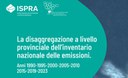 La disaggregazione a livello provinciale dell’inventario nazionale delle emissioni