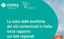 Lo stato delle bonifiche dei siti contaminati in Italia: terzo rapporto sui dati regionali