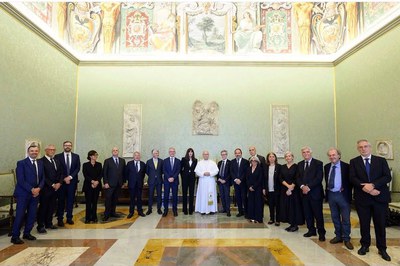 Papa Leone XIV ha incontrato il Ministro dell'Università e della Ricerca Anna Maria Bernini e i Presidenti degli Enti Pubblici di Ricerca