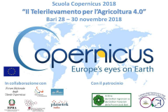 Scuola Copernicus 2018: Telerilevamento per l’Agricoltura 4.0