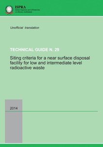 Siting criteria for a near surface disposal facility for low and intermediate level radioactive waste