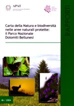 Carta della natura e biodiversità nelle aree naturali protette: il Parco Nazionale delle Dolomiti Bellunesi