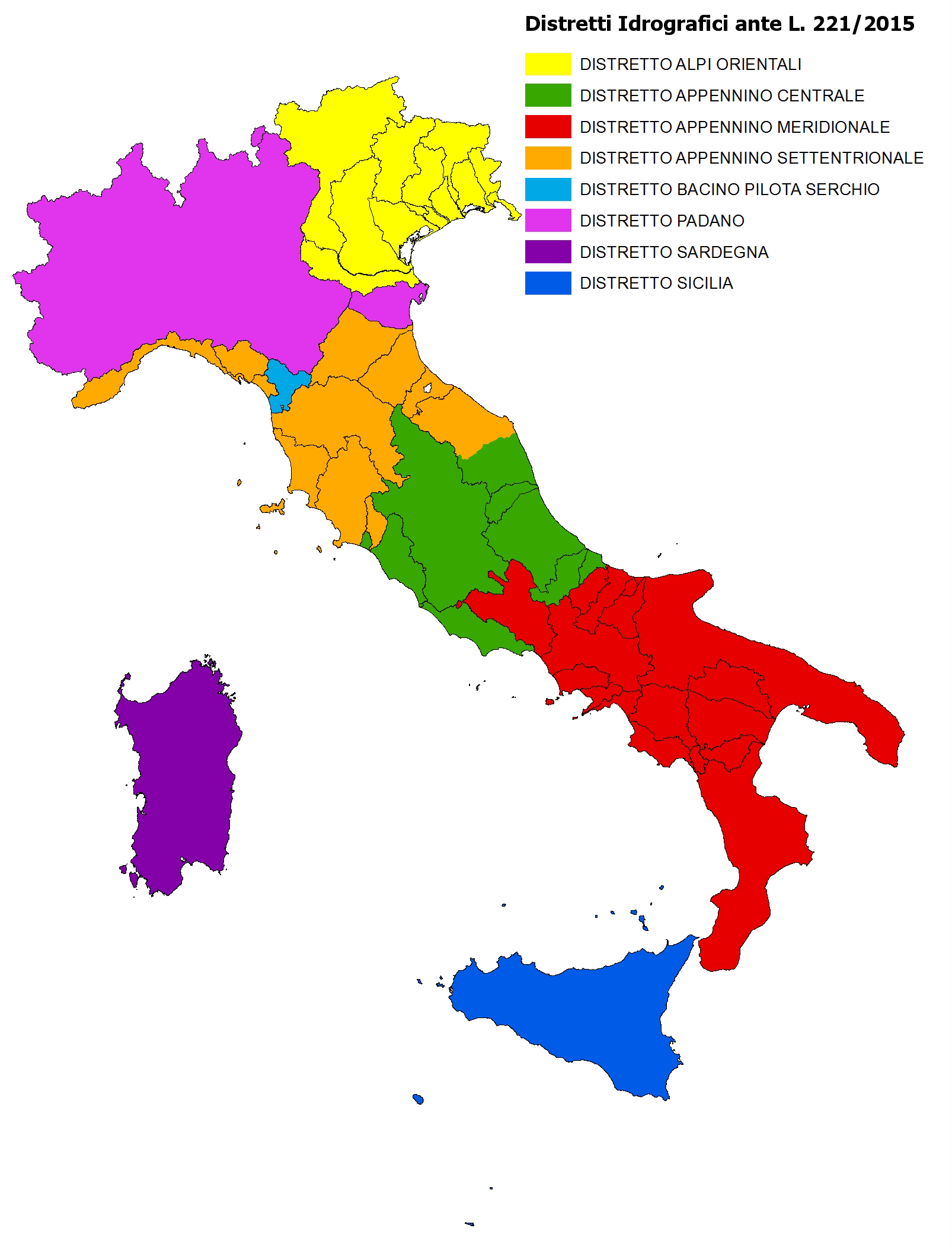 Unit di Gestione e Distretti Idrografici